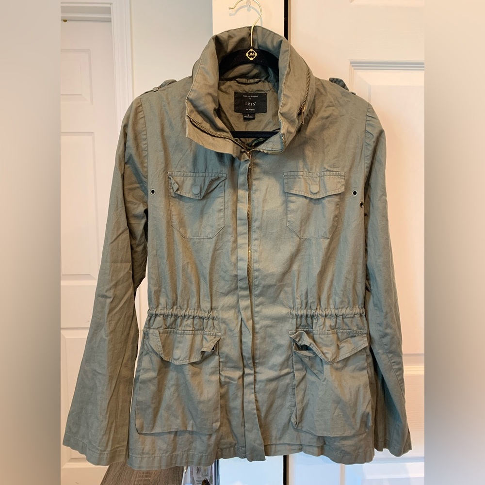 Iris Olive Utility Jacket